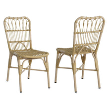 Load image into Gallery viewer, Outdoor Wicker Patio Dining Chairs Set With Durable Frame And Rattan Weave