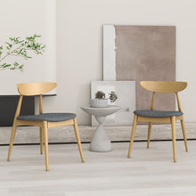 Load image into Gallery viewer, Ergonomic Back Dining Chairs (Set of 2)