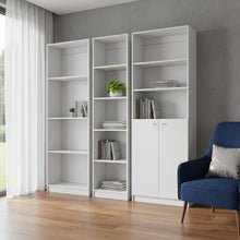 Load image into Gallery viewer, Twelve Tier Modular Bookcase With Two Doors (Set of 3) (546626) - White