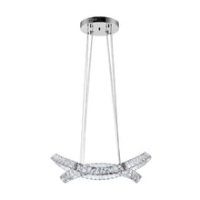 Load image into Gallery viewer, Two Light Crystal LED Dimmable Chandelier - Silver / Clear