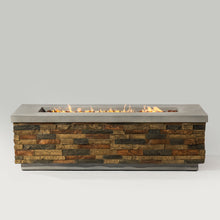 Load image into Gallery viewer, Propane Gas Fire Pit Table, 60000 Btu Rectangular For Outside Patio - Sandstone