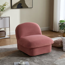 Load image into Gallery viewer, Pumpkin Shaped Swivel Accent Chair, 360 Degree Rotation For Living Room