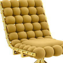 Load image into Gallery viewer, Velvet Metal Dining Side Chairs (Set of 2) - Yellow / Gold