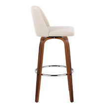 Load image into Gallery viewer, Toriano - Mid Century Modern Fixed Height, Barstool With Swivel With Round Footrest (Set of 2)