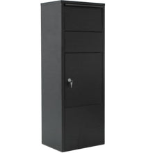 Load image into Gallery viewer, Large Package Delivery Parcel Mail Drop Box With Lockable Storage Compartment Heavy Duty Weatherproof For Express Mail Delivery For Home & Business Use - Black
