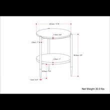 Load image into Gallery viewer, Wagner - Round Marble & Wood Table