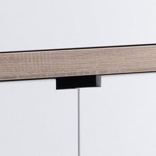 Load image into Gallery viewer, Modernize Kitchen Buffet Organizing Cabinet With 4 Shelves - White / Dark Taupe