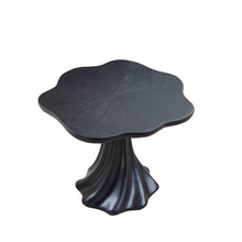 Load image into Gallery viewer, Sculptural Round Dining Table Petal Shape Root Texture For Dining Room - Black