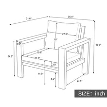 Load image into Gallery viewer, 4 Piece Patio Sofa Set
