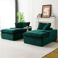 Load image into Gallery viewer, Double Chaise Lounge With Full Compressed Sponge