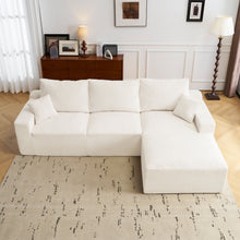 Load image into Gallery viewer, L Shaped Sectional Sofa, Full Compression 3 Seater Cloud Couch With Chaise