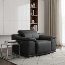 Load image into Gallery viewer, Mod Italian Leather Recliner Chair - Charcoal Gray