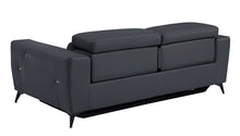 Load image into Gallery viewer, Italian Leather USB Reclining Sofa - Gray