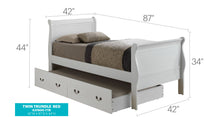 Load image into Gallery viewer, Elegant Trundle Bed With Timeless Charm