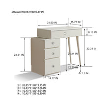 Load image into Gallery viewer, Table Dresser Without Mirror, Compact Dresser Accessories Storage Drawer - White