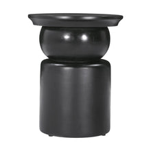 Load image into Gallery viewer, 20" Solid Wood Round Drum End Table - Black