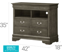 Load image into Gallery viewer, Louis Phillipe - Media Storage Unit Timeless