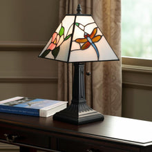 Load image into Gallery viewer, 15" Metal Candlestick Table Lamp With White Empire Shade - Dark Brown