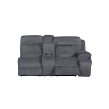 Load image into Gallery viewer, Teddy - RAF Console Loveseat With Power Headrest & Footrest - Gray