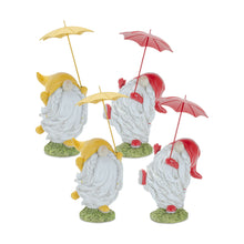 Load image into Gallery viewer, Poly Standing Gnome Tabletop Sculpture (Set of 4) - Yellow