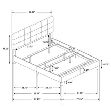 Load image into Gallery viewer, Dordrecht - Eastern King Panel Bed - Charcoal