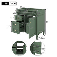 Load image into Gallery viewer, Bathroom Vanity With 2 Drawers And Tip-Out Drawer, Storage Cabinet