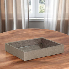 Load image into Gallery viewer, 10" Rectangular Wood Handmade Tray - Gray