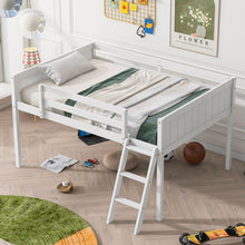 Load image into Gallery viewer, Low Loft Bed With Adjustable Ladder