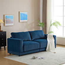 Load image into Gallery viewer, Modern Square Arm Sofa With Soft Fabric Upholstery, Deep Cushions