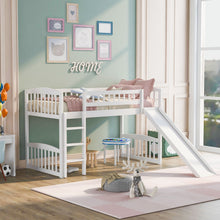 Load image into Gallery viewer, Loft Bed With Slide And Ladder