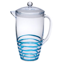Load image into Gallery viewer, Swirl Unbreakable Plastic Water Pitcher With Lid And Spout