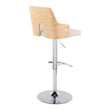 Load image into Gallery viewer, Stella - Contemporary Adjustable Barstool Stool With Swivel & Rounded T Footrest (Set of 2)