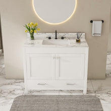 Load image into Gallery viewer, 43" Bathroom Vanity Multi Functional Cabinet - White