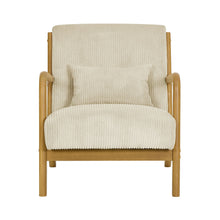 Load image into Gallery viewer, Upholstered Armchair With Back Support Pillow