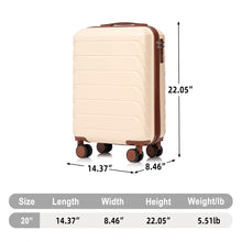 Load image into Gallery viewer, Hard Shell Travel Luggage With Scratch Resistant Surface