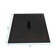 Load image into Gallery viewer, Luxury Rain Fixed Shower Head 12" Square Oil Rubbed Bronze Stainless Steel - Oil-Rubbed Bronze