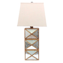 Load image into Gallery viewer, Modern Illusionary Mirrored Base Table Lamp - Gold