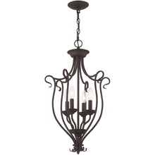 Load image into Gallery viewer, 27'' Four Light Dimmable Chandelier With Shades - Bronze