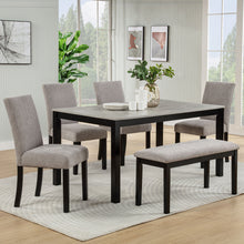 Load image into Gallery viewer, 6 Piece Dining Table Set With Bench And Chairs