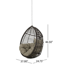 Load image into Gallery viewer, Morris Teardrop - Hanging Chair With Chain And Water Resistant Cushions