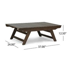 Load image into Gallery viewer, Outdoor Acacia Wood Coffee Table With Open Slat Design
