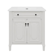Load image into Gallery viewer, Vintage Bathroom Vanity With Sink, Rustic Cabinet With Soft Close Doors