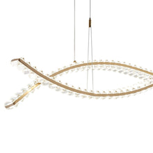 Load image into Gallery viewer, Two Light Crystal LED Chandelier - Gold / Clear
