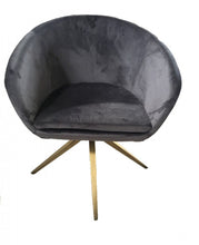 Load image into Gallery viewer, Velved Dining Chair - Gray