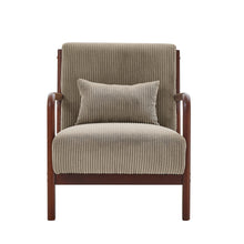 Load image into Gallery viewer, Upholstered Armchair With Back Support Pillow