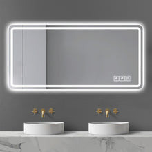 Load image into Gallery viewer, LED Bathroom Mirror, Anti Explosion Glass, Rust Resistant, Anti Fog, Tri Color
