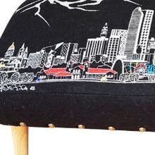 Load image into Gallery viewer, Wool Ottoman - Brown / Gray