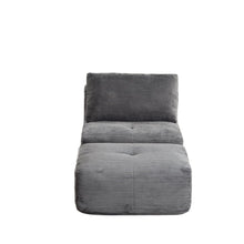 Load image into Gallery viewer, Single Chaise Longue With Movable Ottoman For Living Room