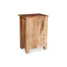 Load image into Gallery viewer, Recycled Wood Side Table With Drawer And Door - Natural