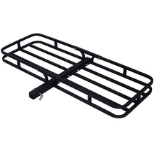 Load image into Gallery viewer, Heavy Duty Steel Hitch Mount Cargo Carrier Rack For SUV, Truck, Car With 2" Receiver - Black